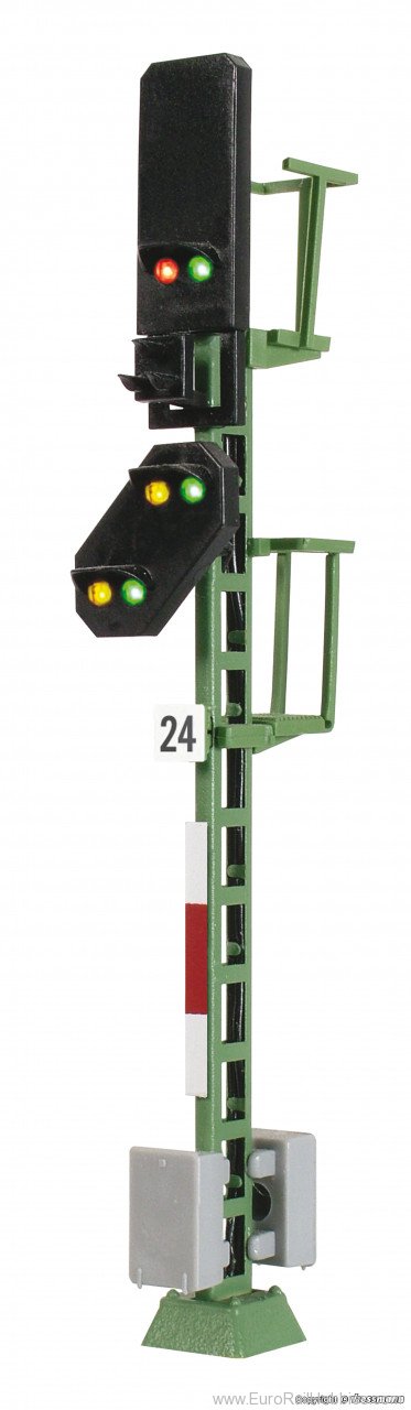 Viessmann 4724 HO Colour light block signal with distant sig