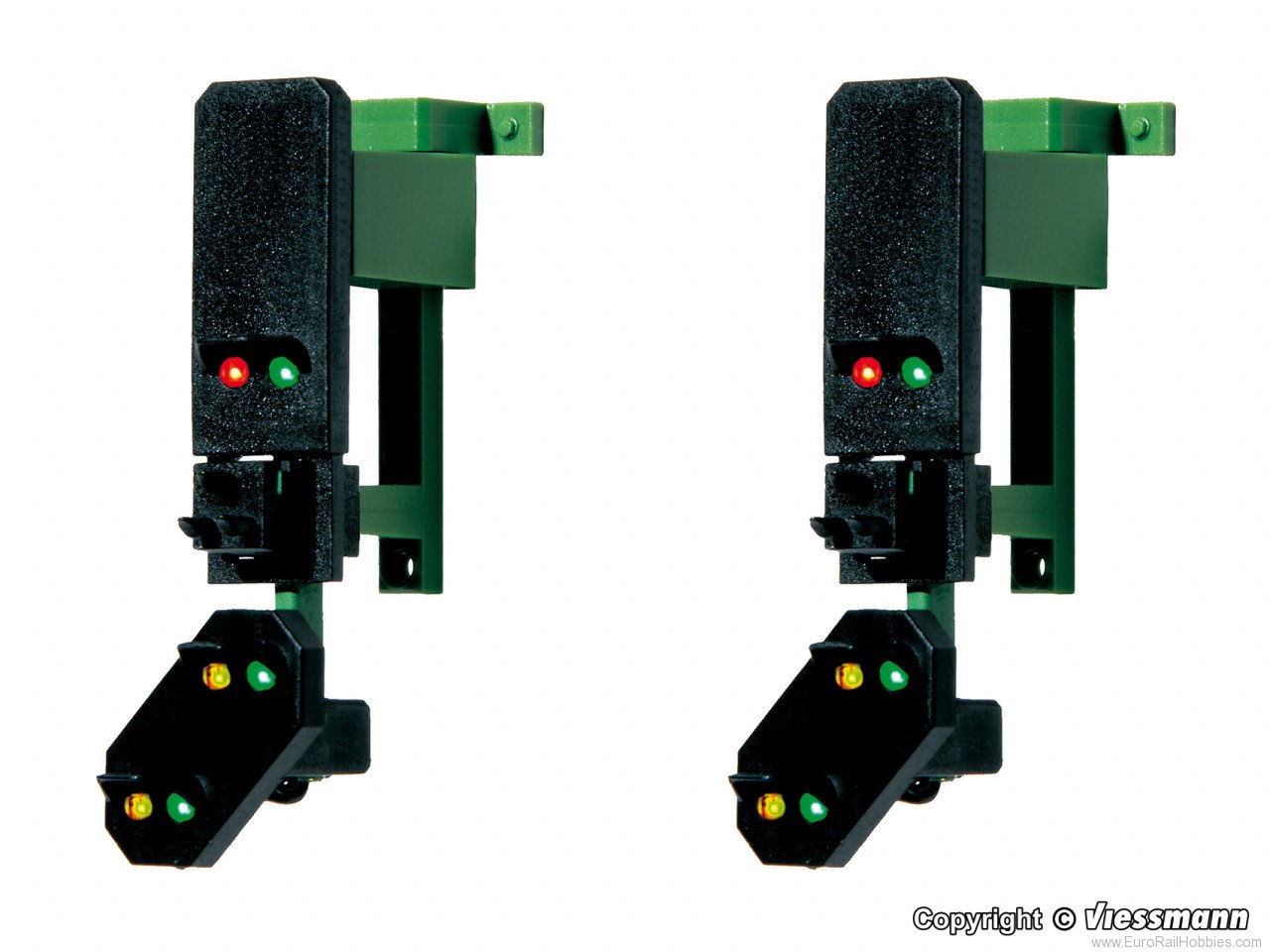 Viessmann 4752 HO Block signal heads with distant signal and