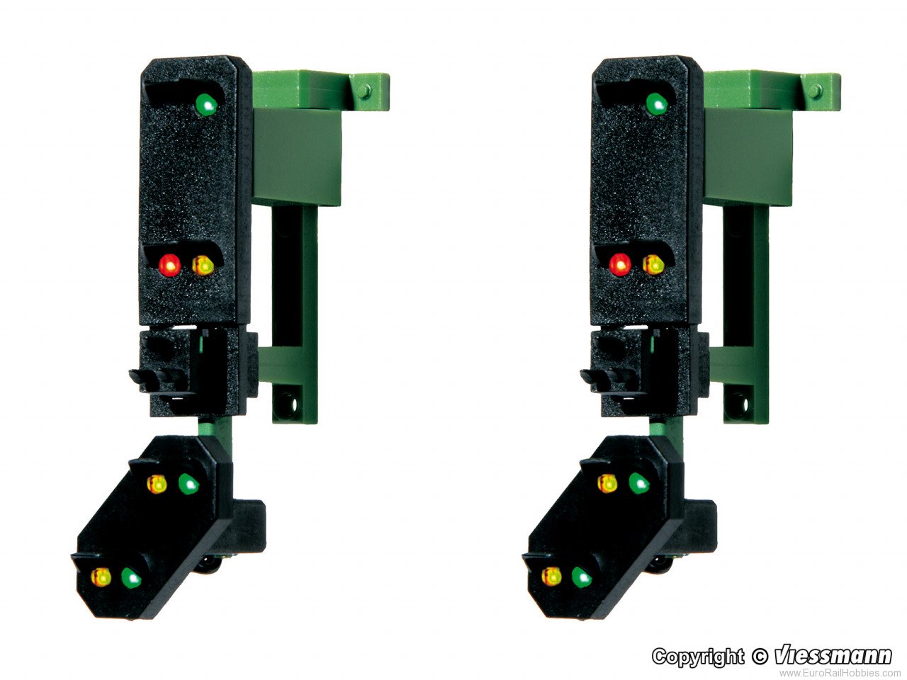 Viessmann 4753 HO Entry signal heads with distant signal and