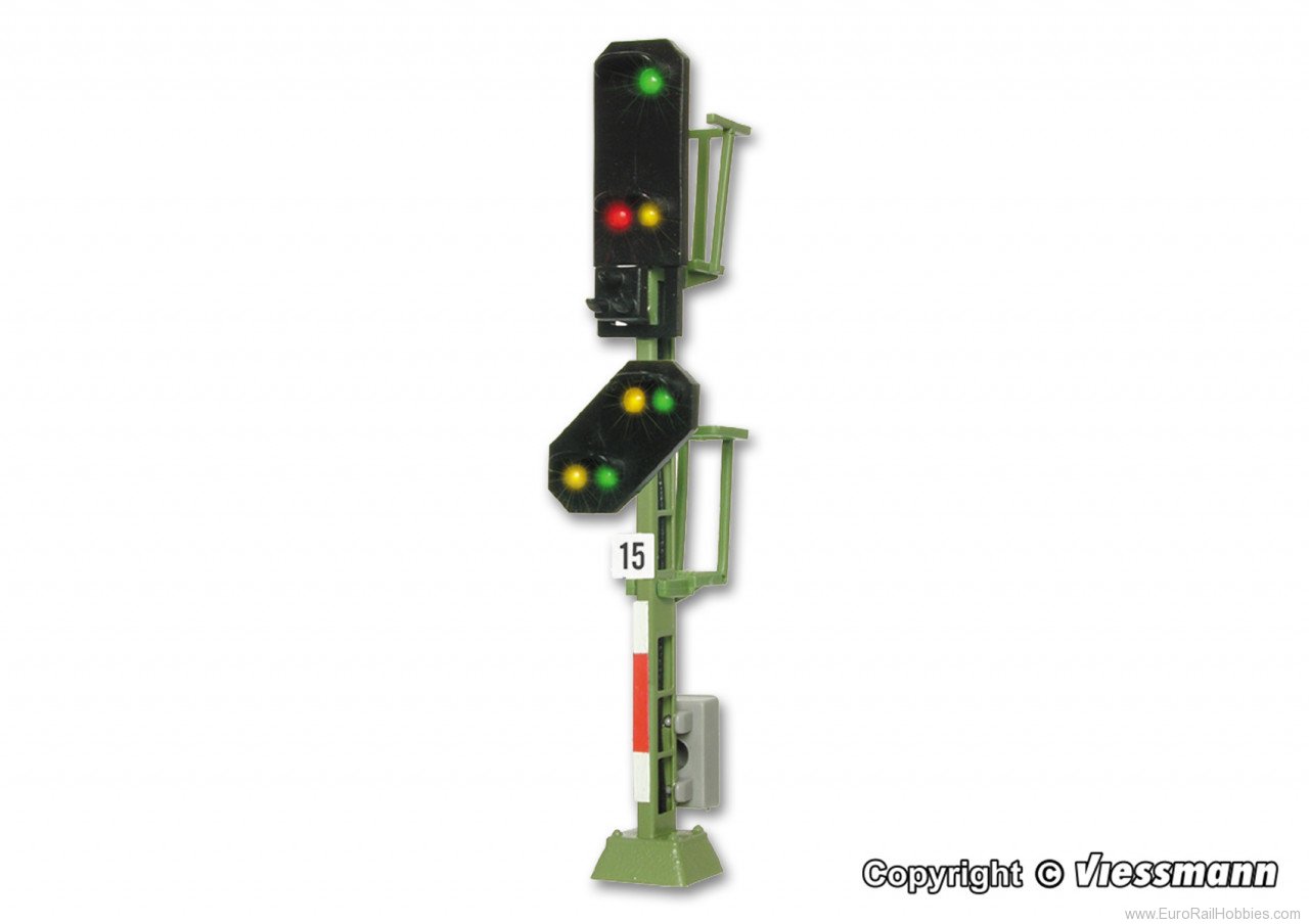 Viessmann 4915 TT Colour light entry signal with distant sig