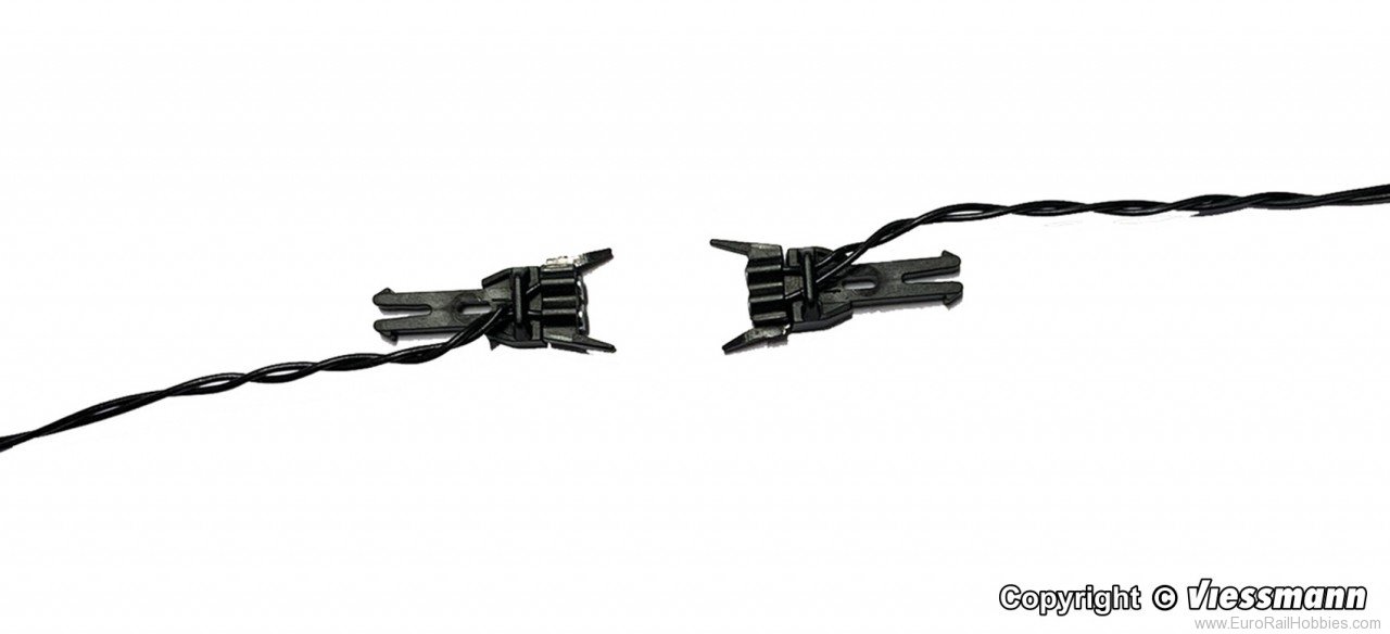 Viessmann 5017 H0 Conducting magnetic couplers, 2-pole, 3 pa