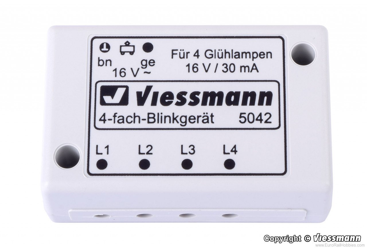 Viessmann 5042 N Quadruple blinker unit