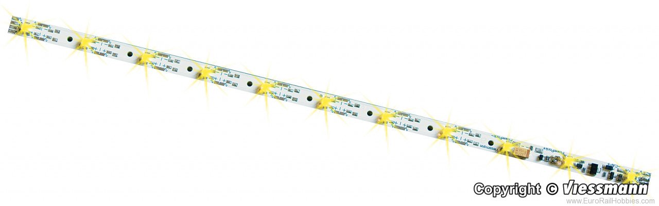 Viessmann 5049 HO Coach lighting, 11 LEDs, yellow
