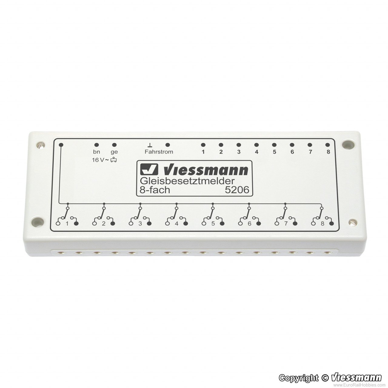 Viessmann 5206 Track occupancy detector, 8-sections