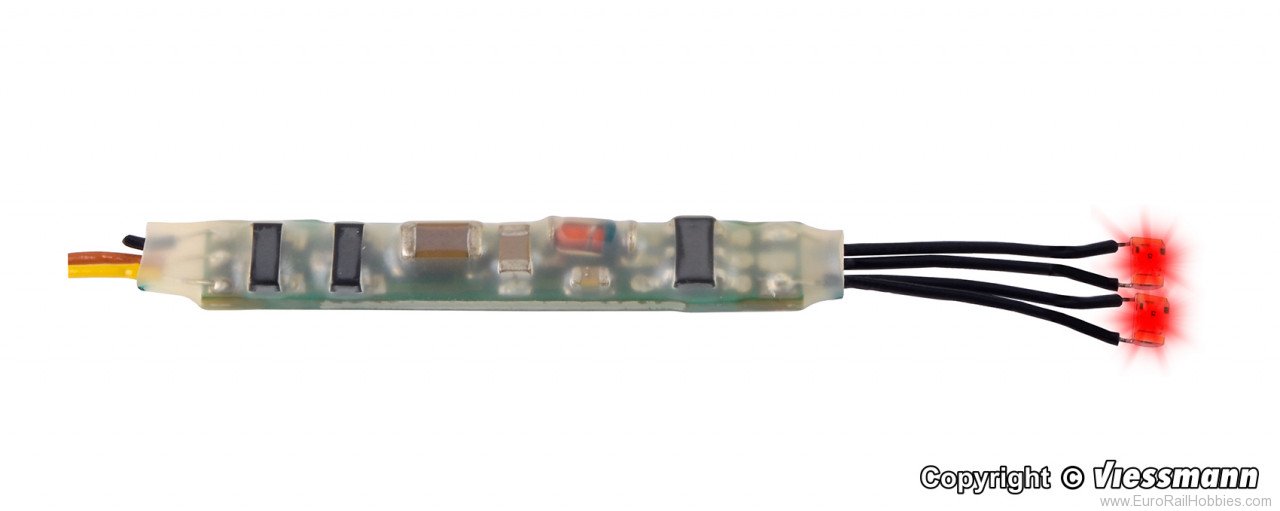Viessmann 5272 Mini-LED red, 2 pieces with micro-blinker ele