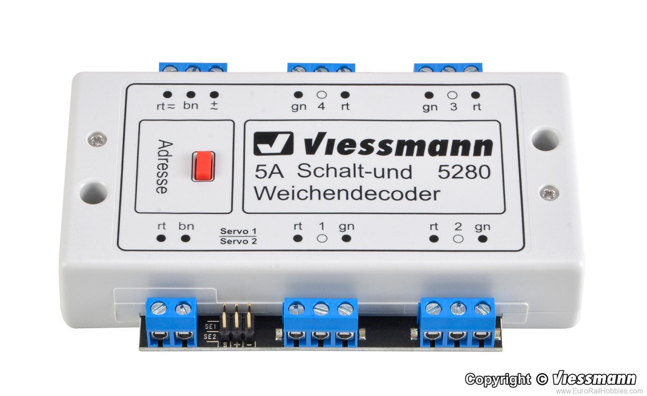Viessmann 5280 Multi-protocol switching and point motor deco