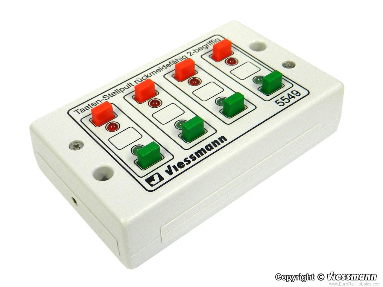 Viessmann 5549 Universal push button panel, feedback, 2-aspe