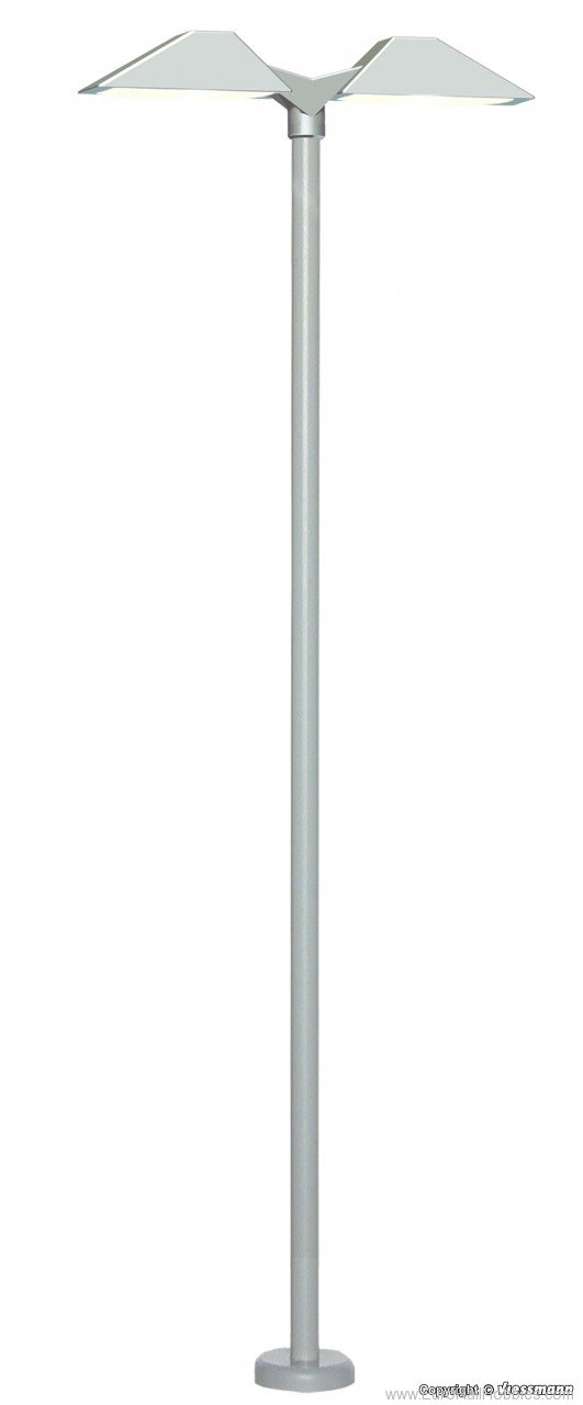 Viessmann 6084 HO Modern platform light, double, LED white