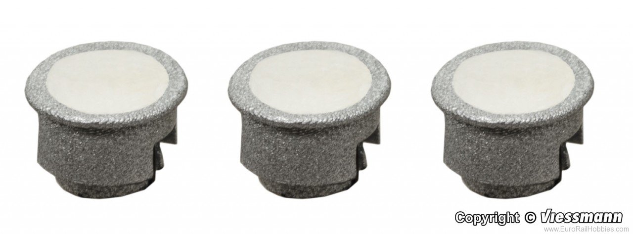 Viessmann 6340 H0 Spotlight modern, LED warm-white, 3 pieces