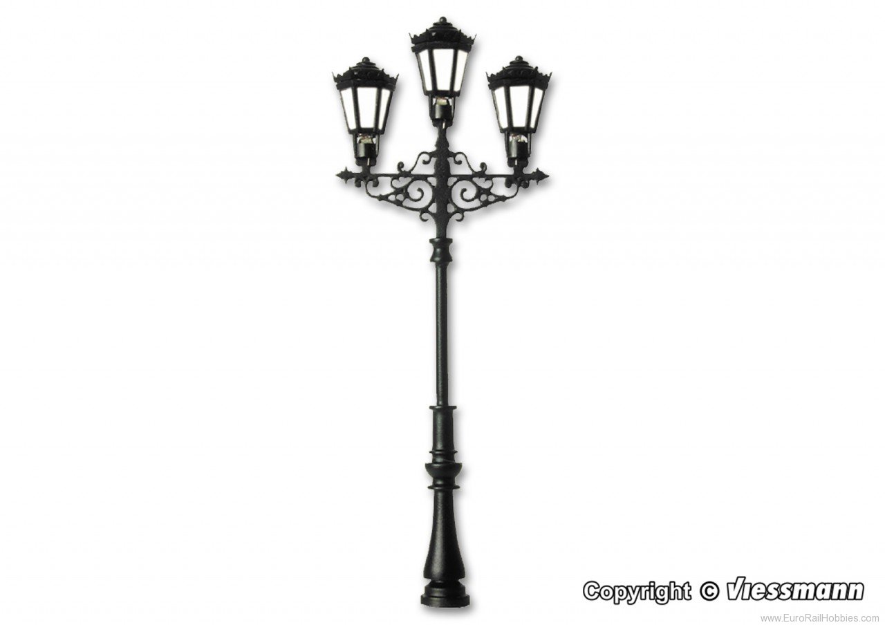 Viessmann 6398 HO Gas lamp, triple