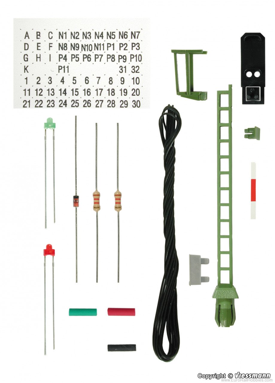 Viessmann 6731 Colour light block signal HO construction kit