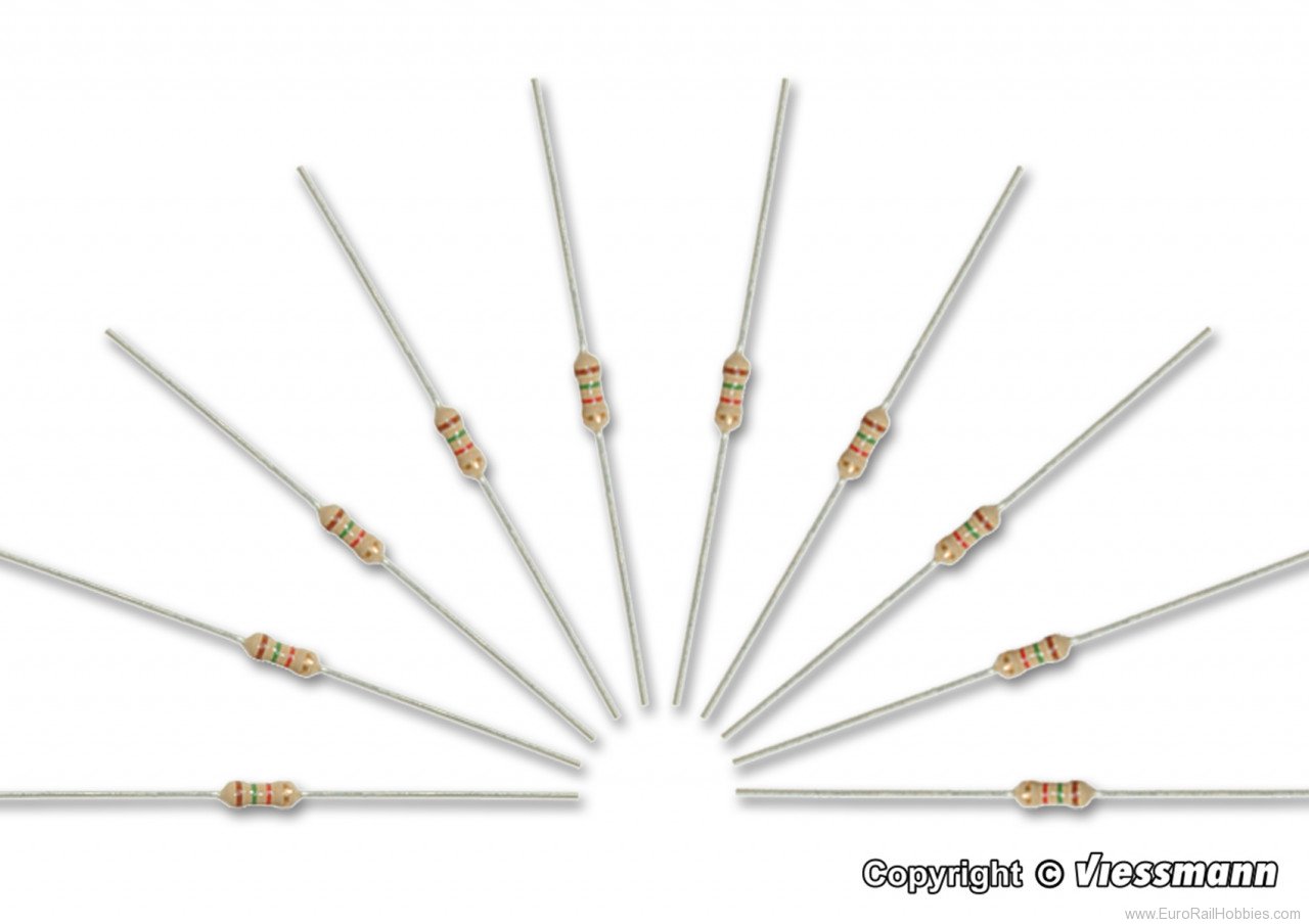 Viessmann 6836 Resistors, 1,5 kOhm, 10 pieces
