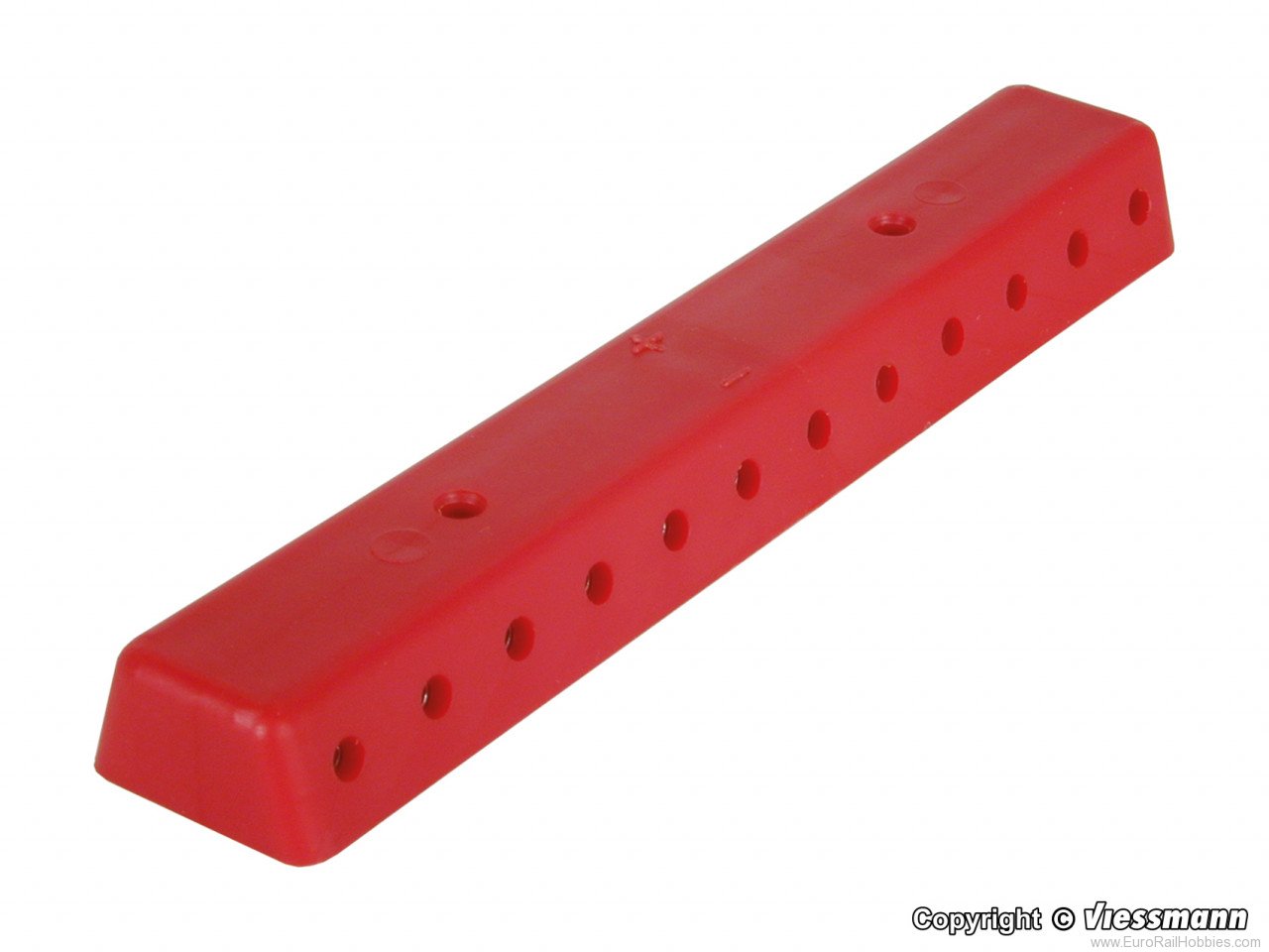 Viessmann 6844 Rail, red, with screws, 2 pieces