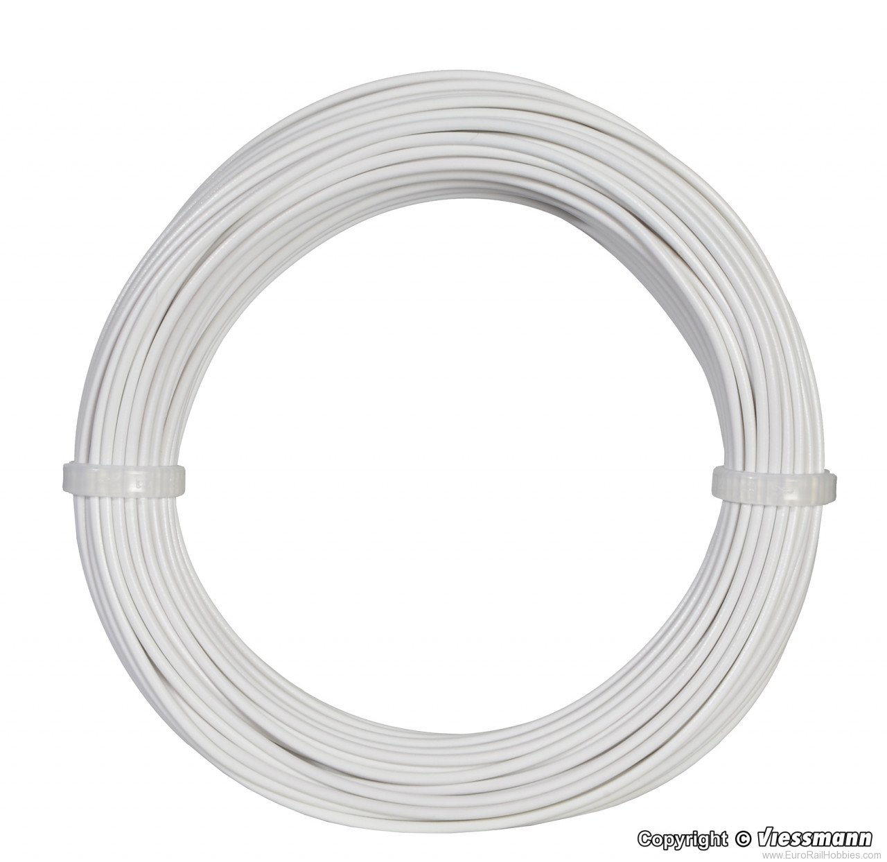 Viessmann 6862 Wire,0,14 mm dia., white, 10 m