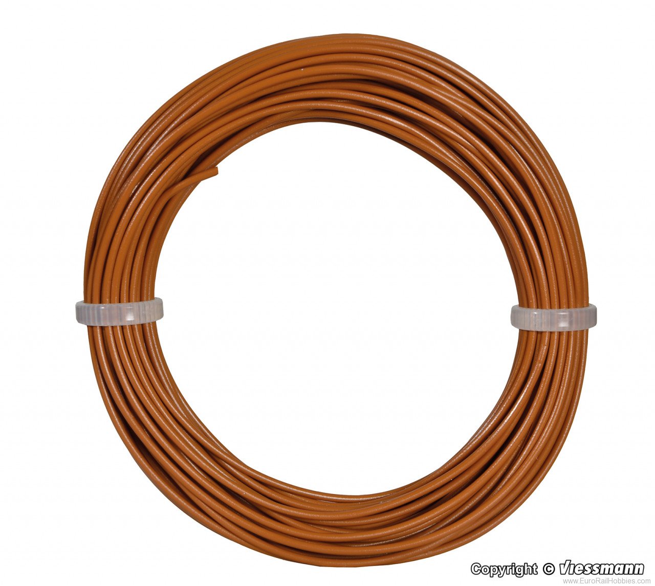 Viessmann 6865 Wire,0,14 mm dia., brown, 10 m