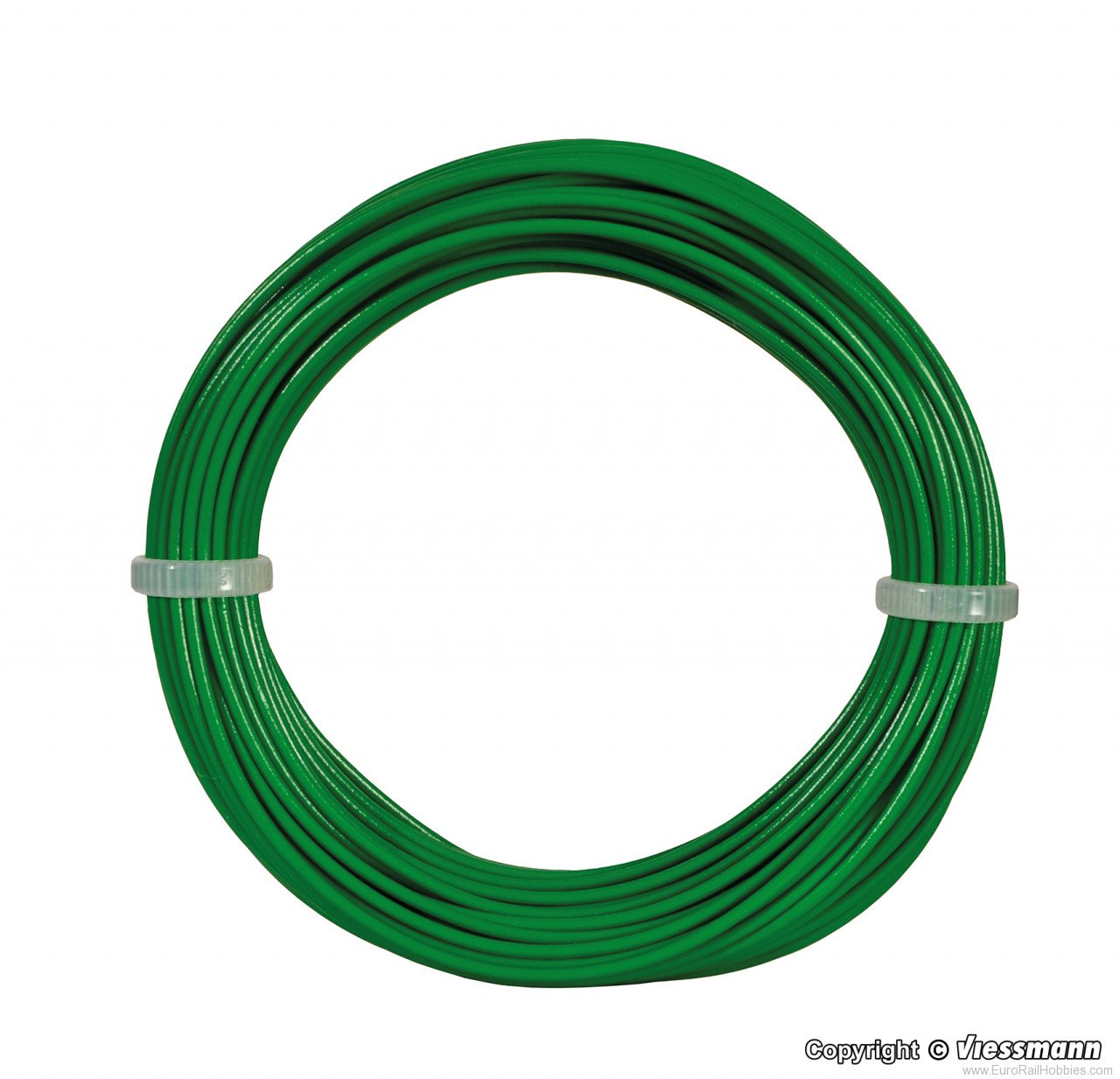 Viessmann 6866 Wire,0,14 mm dia., green, 10 m