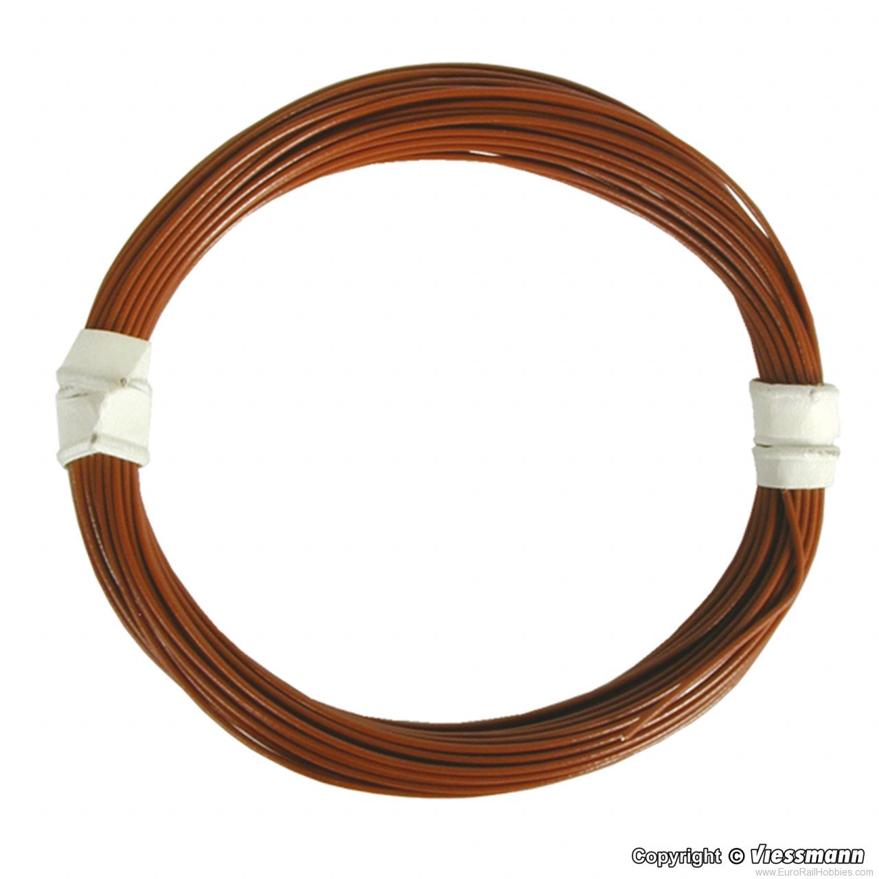 Viessmann 6892 Super thin special wire, 0,03 mm dia., brown,