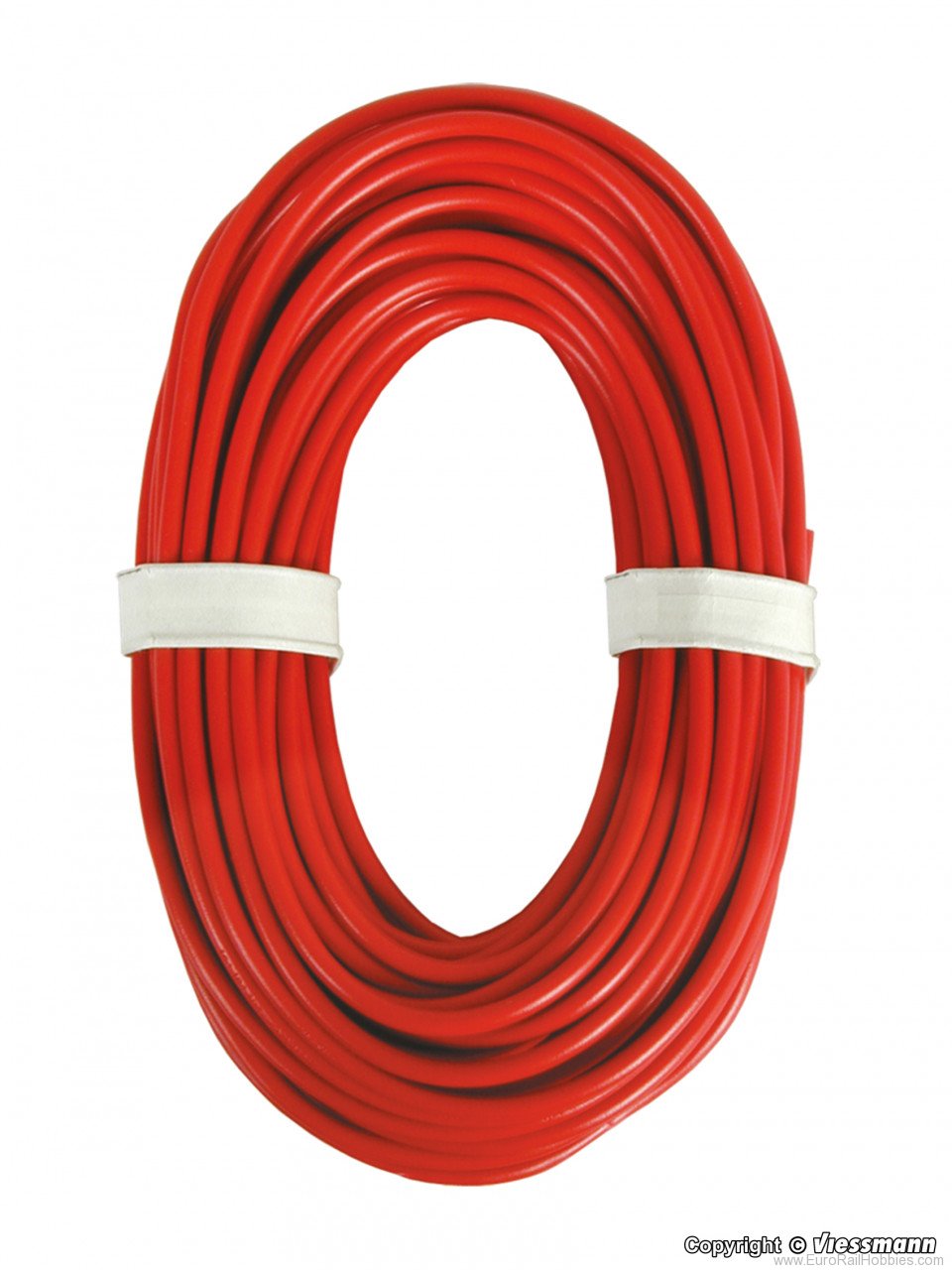 Viessmann 6895 High-current cable, 0,75 mm dia., red, 10 m