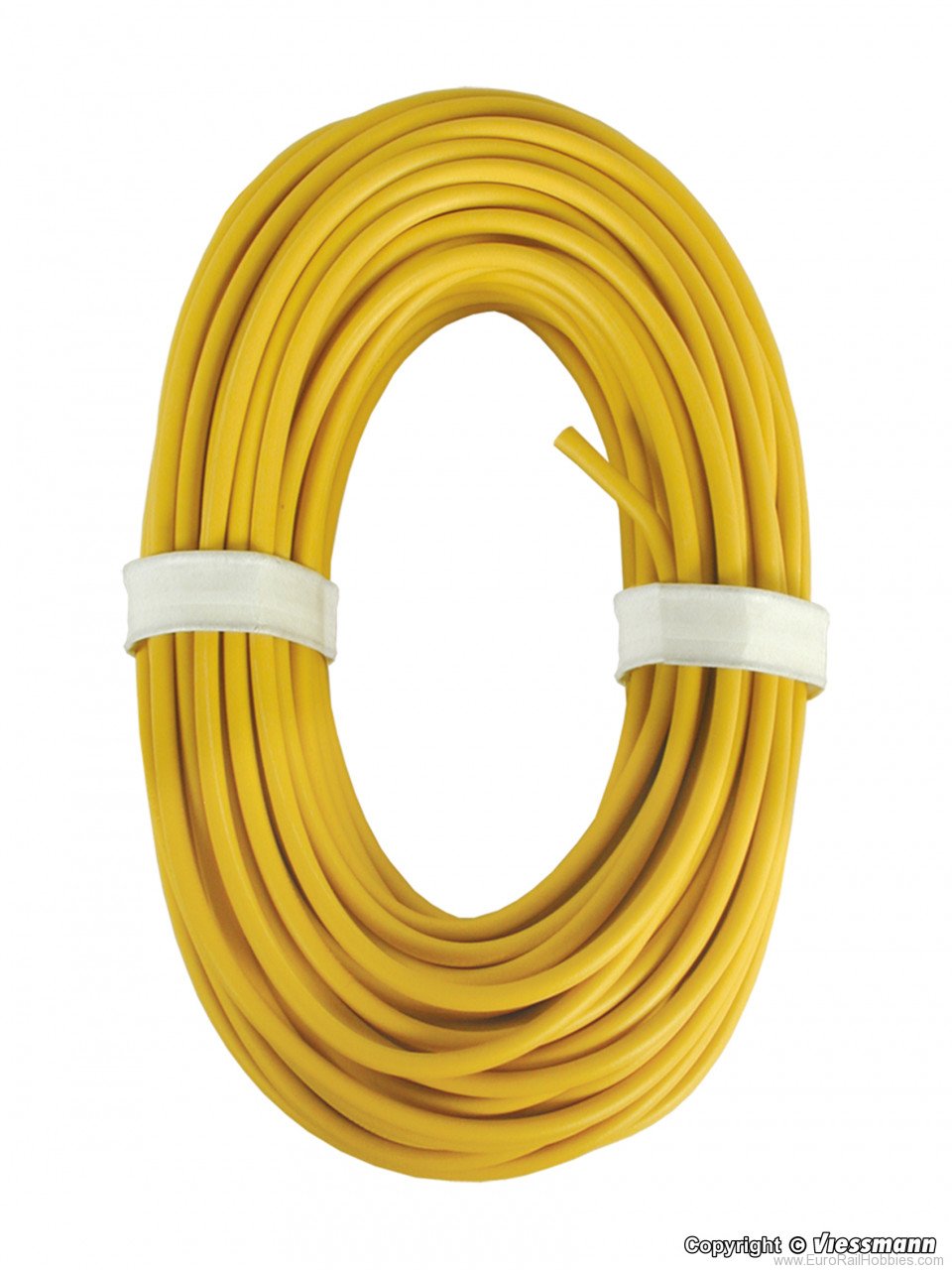 Viessmann 6897 High-current cable, 0,75 mm dia., yellow, 10 