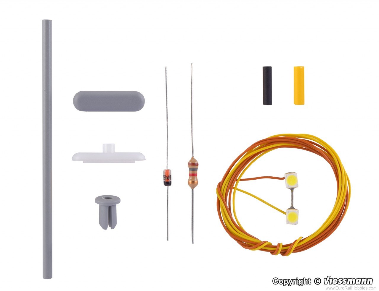 Viessmann 6926 TT Kit Platform lamp, LED white