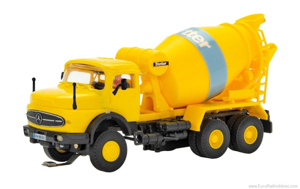 Viessmann 8017 H0 MB round bonnet 3-axle concrete mixer truc