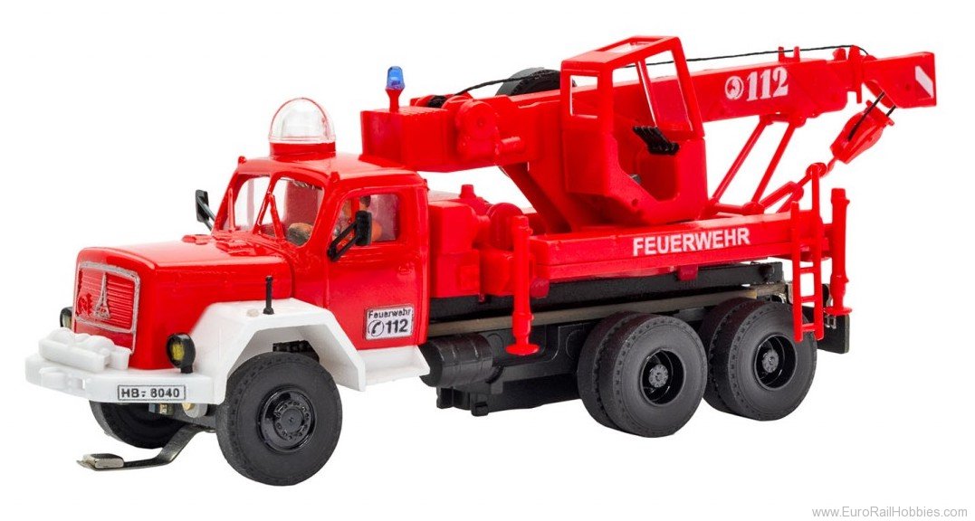 Viessmann 8051 H0 Fire brigade MAGIRUS DEUTZ 3-axle recovery