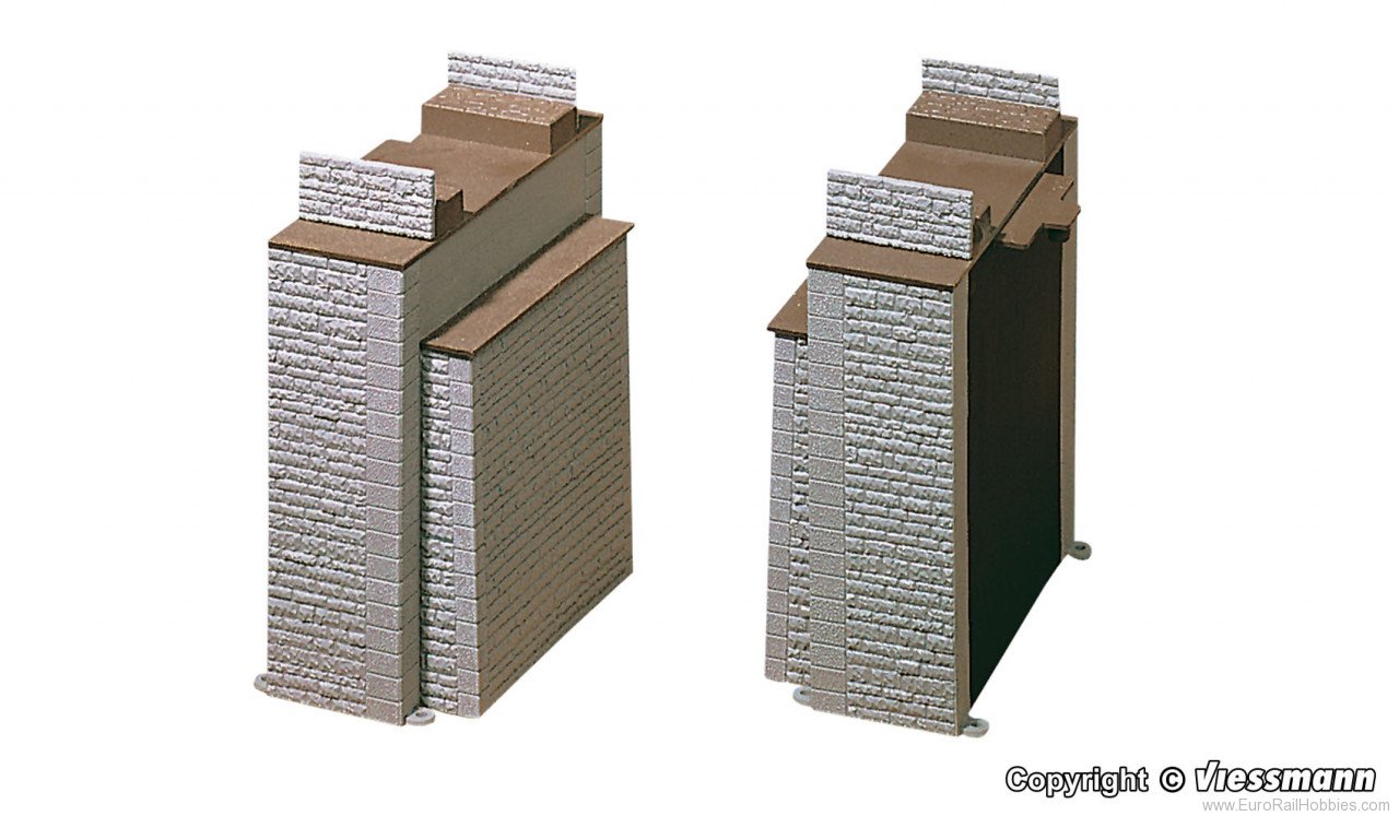 Vollmer 42541 H0 Bridge abutment, two parts