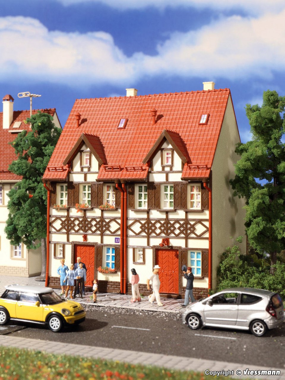 Vollmer 43847 Pair of Semi-Detached Houses (Timber Frame)