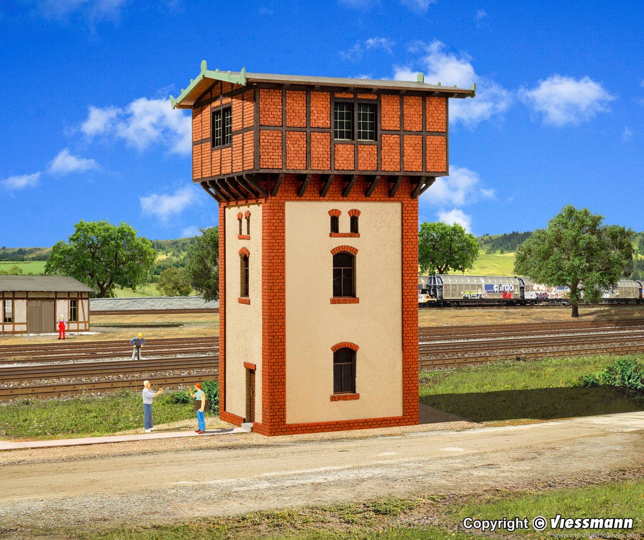Vollmer 45645 H0 Water tower - Polyplate kit