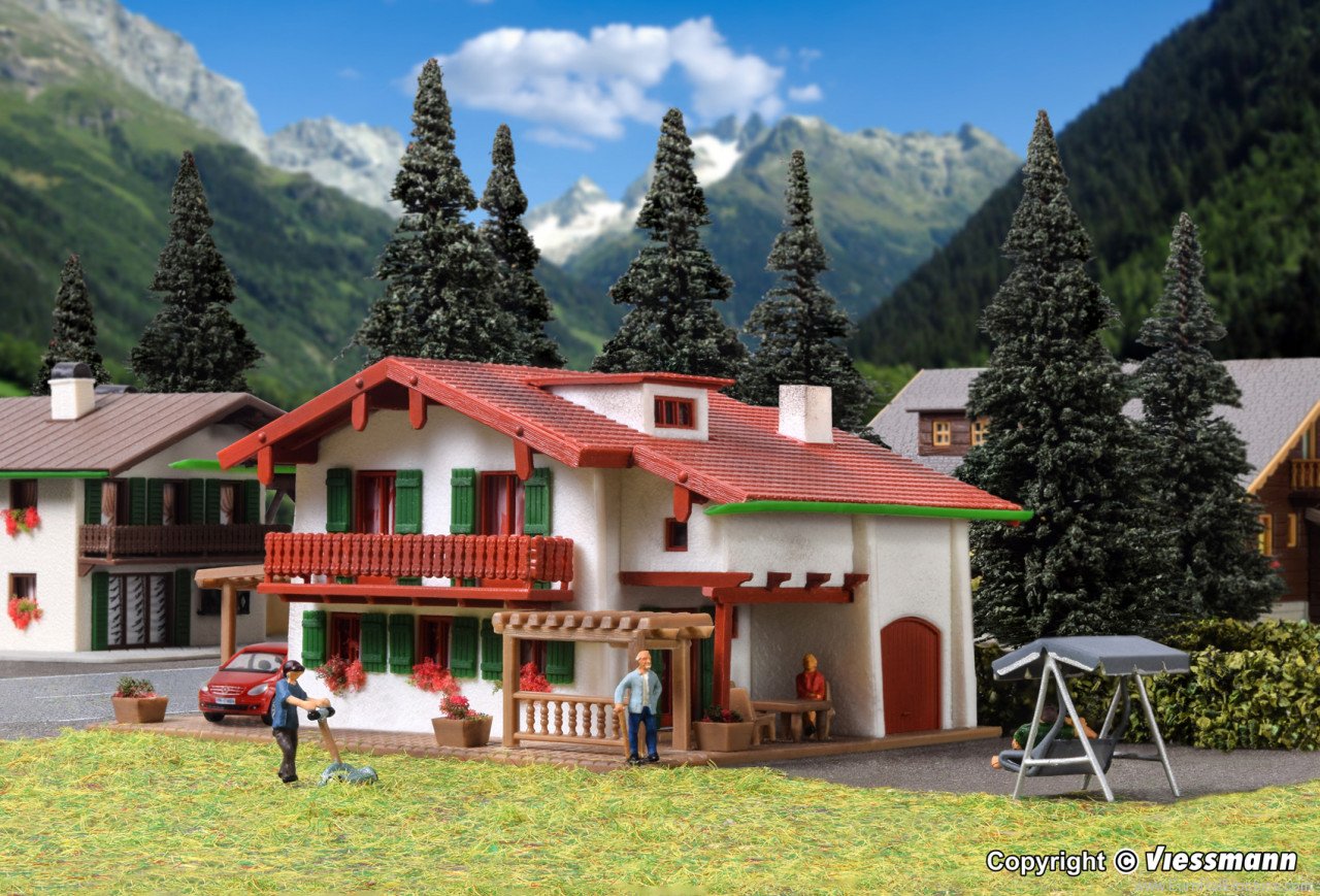 Vollmer 47754 Chalet Edelweiss with carport