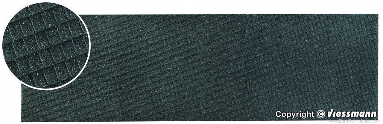 Vollmer 48231 H0 Roof plate slate of Stone Art, L 28 x W 16