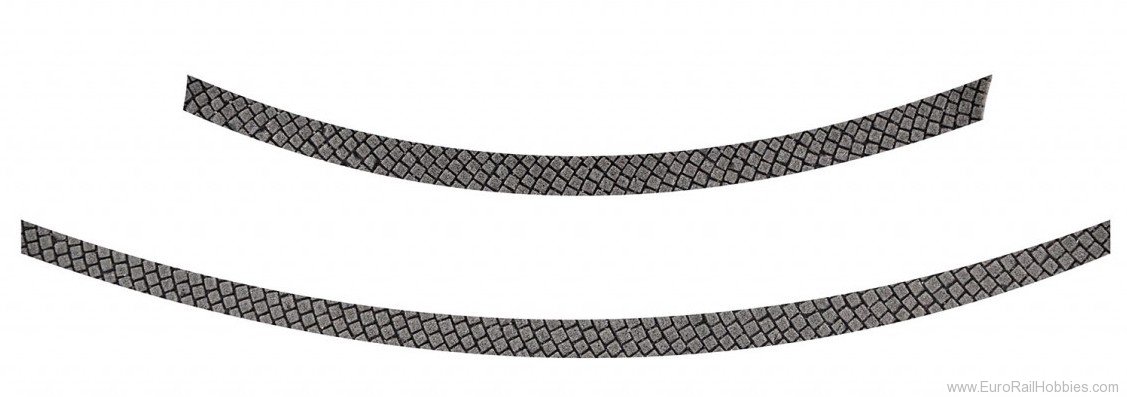 Vollmer 48238 H0 Side strip cobblestone for street plate 48