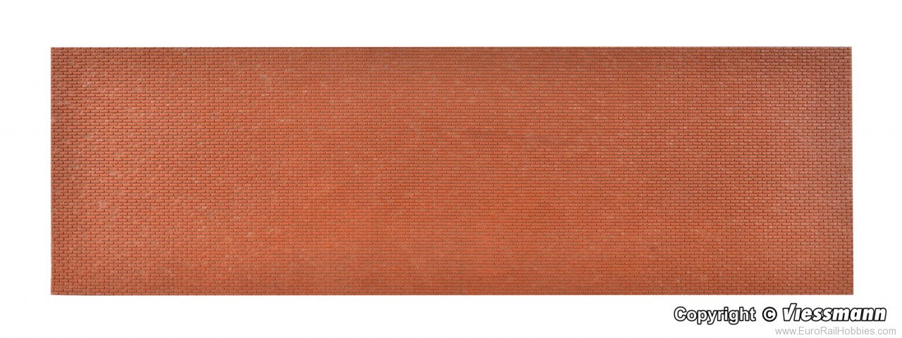 Vollmer 48722 0 wall plate, brick, 26 x 17 cm