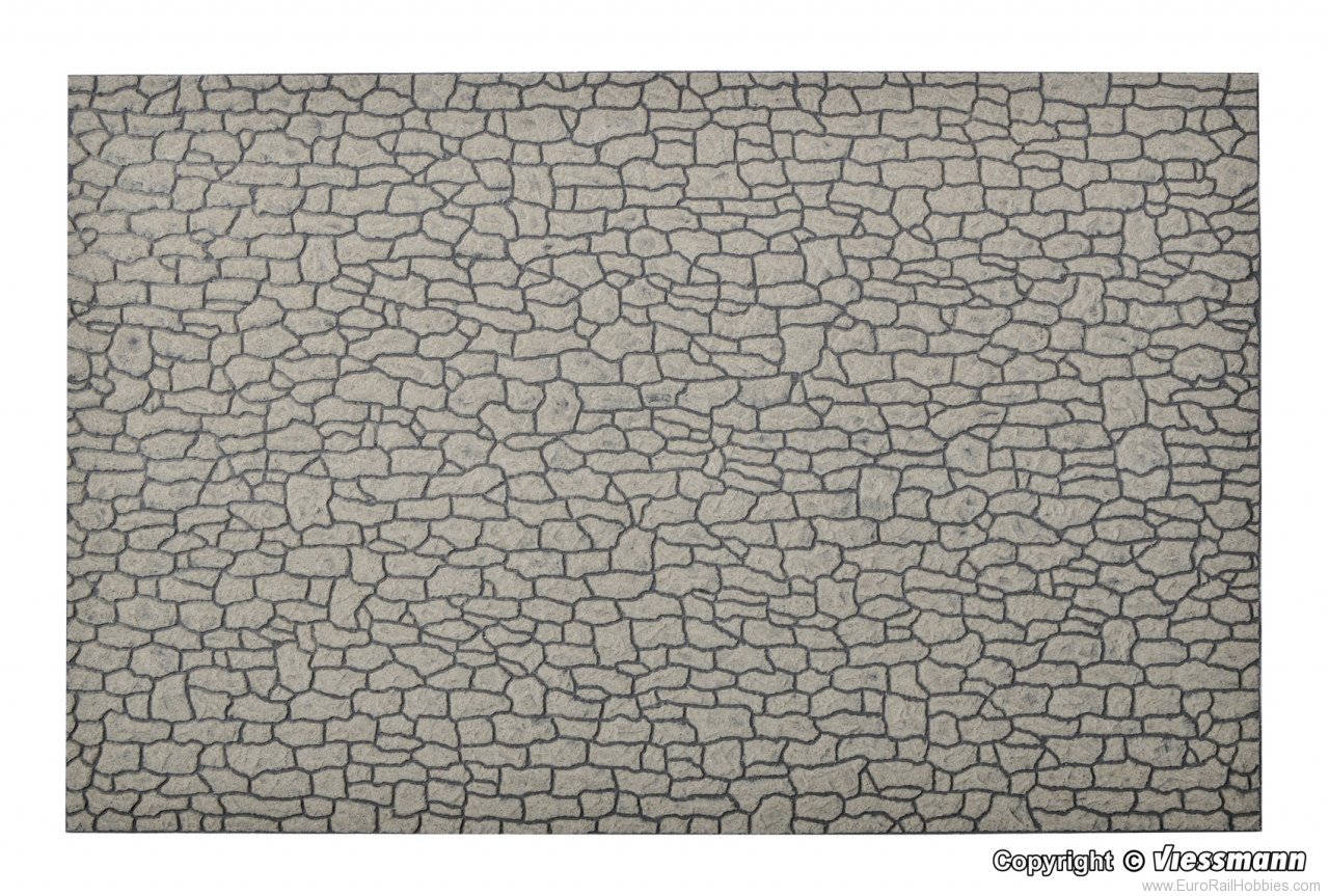 Vollmer 48824 G Wall plate, rublle masonry, 40 x 30 cm
