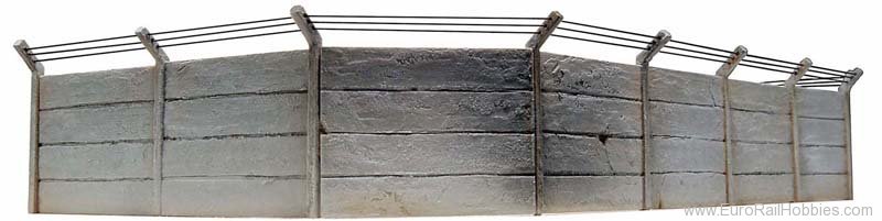 Artitec 10.185 Concrete wall set, 1:87, resin kit, unpainted