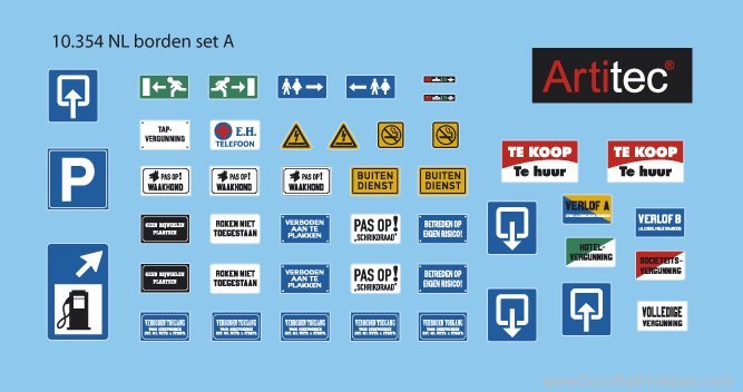 Artitec 10.354 Dutch signs Set A