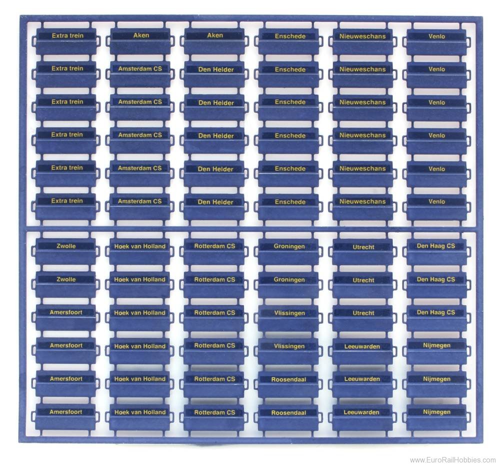 Artitec 10.358 Train destination plates, Era IV Set A