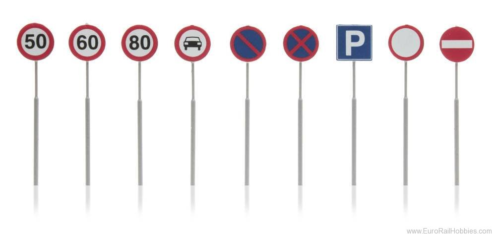Artitec 316.046 Dutch traffic signs, 9 pcs