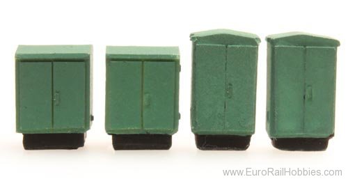 Artitec 316.22 Switchboxes, 4 pieces, 1:160, resin ready mad