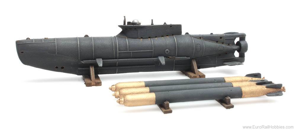 Artitec 387.12 Small U-Boat Seehund + 3 Torpedos