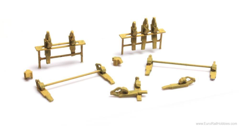 Artitec 387.397 Railroad wheel chock stand and wheel chocks