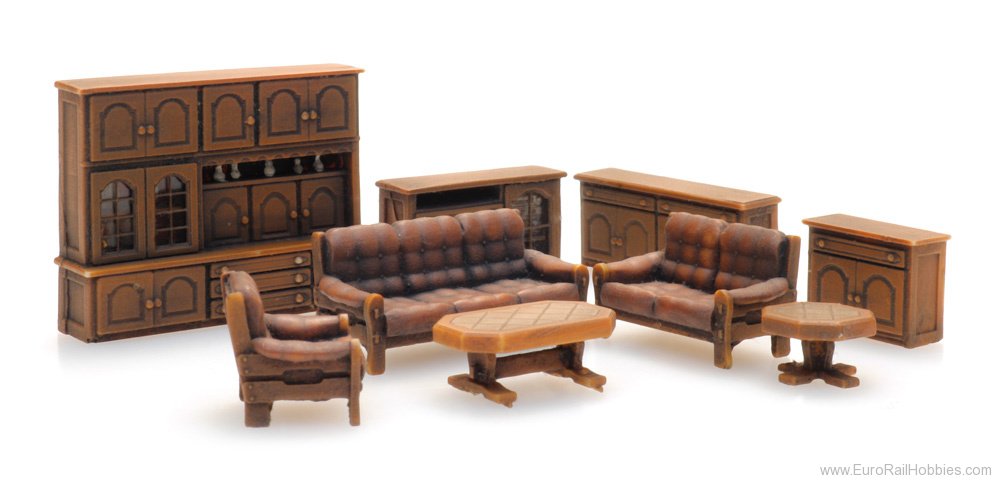 Artitec 387.505 Dark brown living room interior