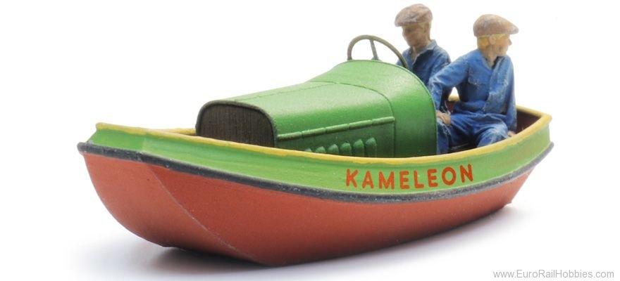 Artitec 387.587 Frisian steel motor boat, waterline + 2 figur