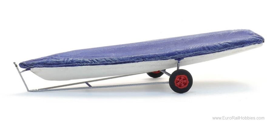 Artitec 387.594 Sailing boat Laser on trailer