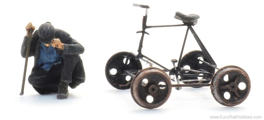 Artitec 387.608 Bicycle draisine + figure