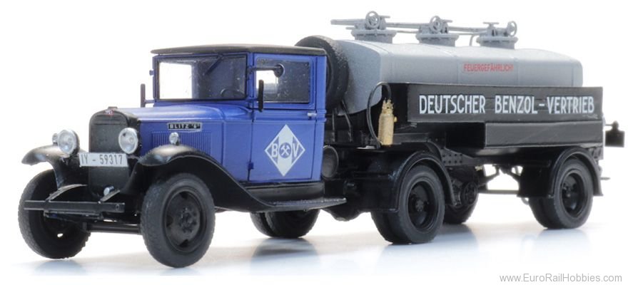 Artitec 387.629 Opel Blitz 6 tanker truck Aral