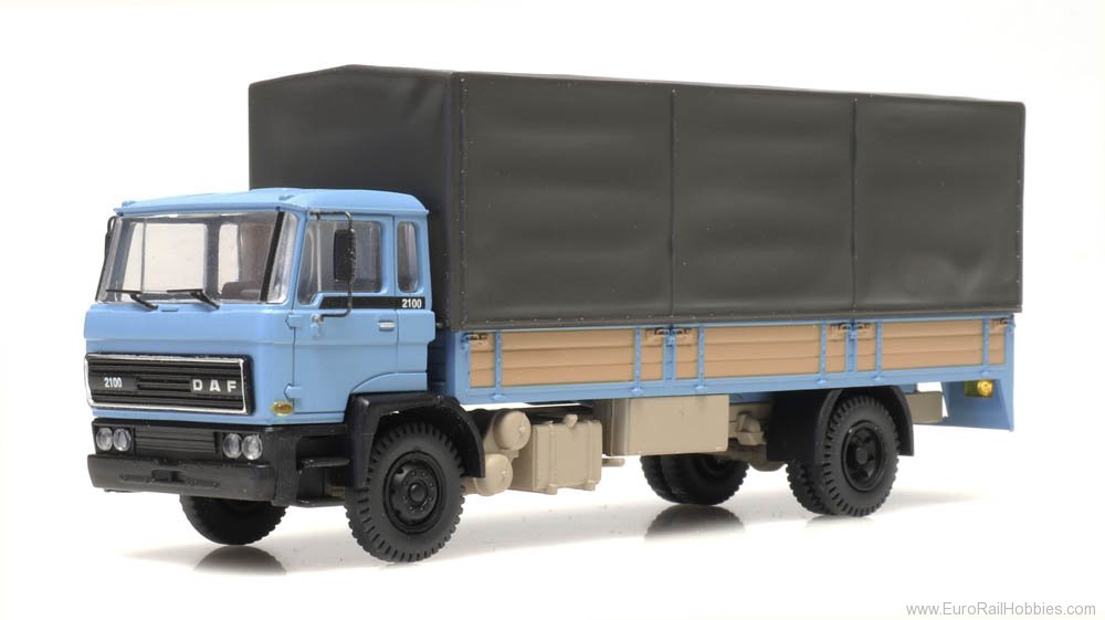 Artitec 487.052.01 DAF tilt-cab 1982 open bed truck with canvas 