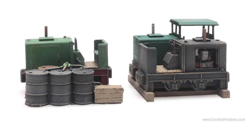 Artitec 487.801.59 Cargo: Three narrow-gauge Windhoff locomotive