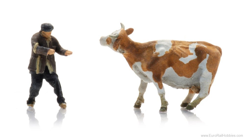 Artitec 5120019 Farmer with obstinate cow (1x)