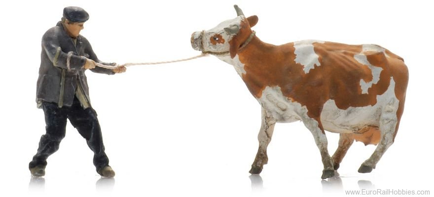 Artitec 5160023 Farmer with obstinate cow (1x)
